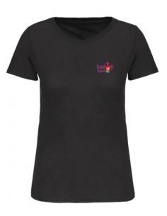 T-shirt noir Beaujolais nouveau femme : textile beaujolais nouveau