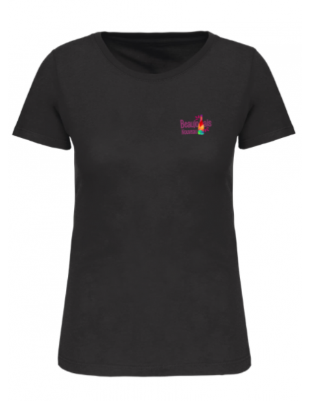 T-shirt noir Beaujolais nouveau femme : textile beaujolais nouveau