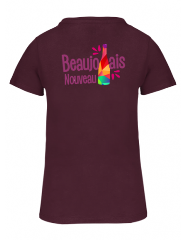 T-shirt wine Beaujolais nouveau femme : textile beaujolais nouveau T-shirt wine Beaujolais nouveau femme : textile beaujolais nouveau