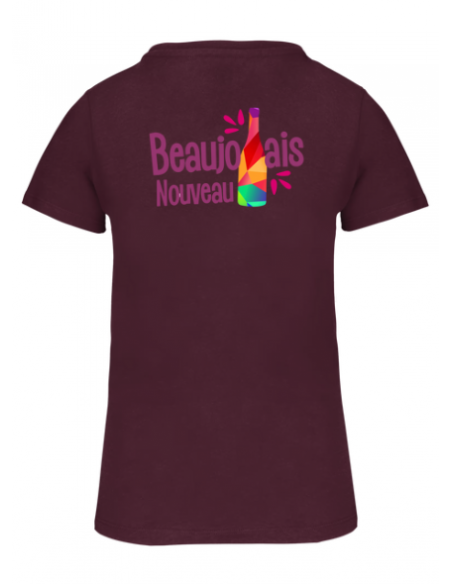 T-shirt wine Beaujolais nouveau femme : textile beaujolais nouveau