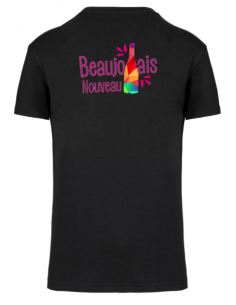 T-shirt noir Beaujolais nouveau homme : textile beaujolais nouveau 2