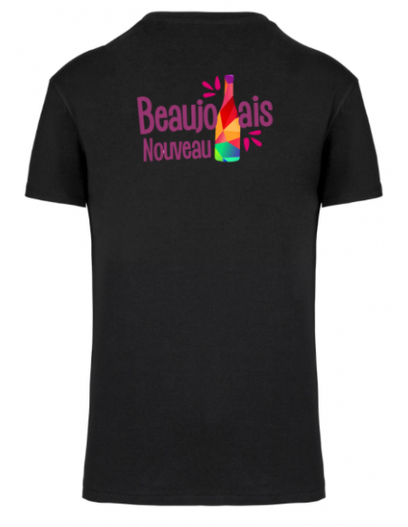 T-shirt noir Beaujolais nouveau homme : textile beaujolais nouveau