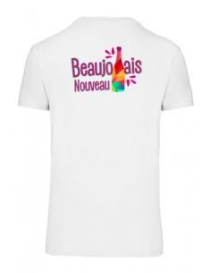 T-shirt blanc Beaujolais nouveau homme : textile beaujolais nouveau 2