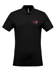 Polo noir Beaujolais nouveau homme : textile beaujolais nouveau