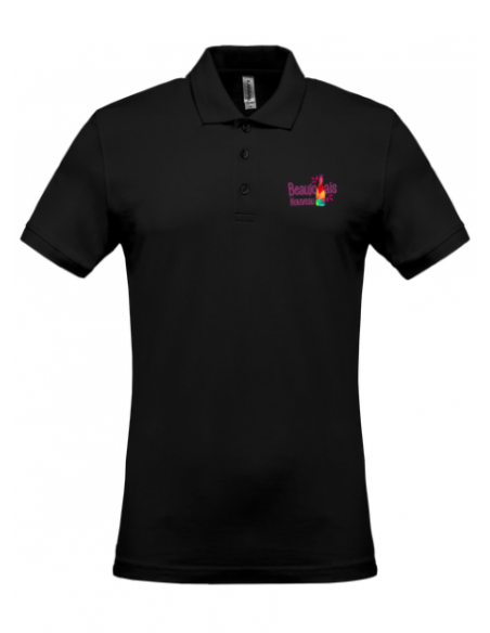 Polo noir Beaujolais nouveau homme : textile beaujolais nouveau