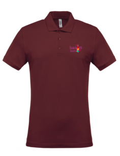 Polo wine Beaujolais nouveau homme : textile beaujolais nouveau