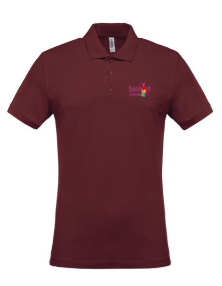 Polo wine Beaujolais nouveau homme : textile beaujolais nouveau