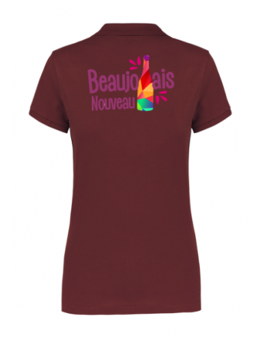 Polo wine Beaujolais nouveau femme : textile beaujolais nouveau Polo wine Beaujolais nouveau femme : textile beaujolais nouveau
