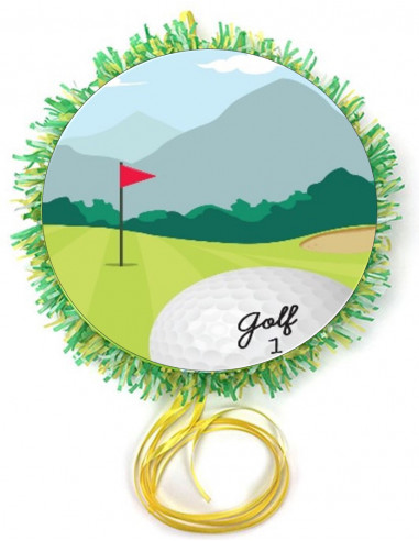 Pinata balle de golf à tirer de 30 cm de diamètre