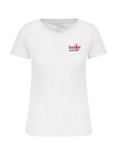 T-shirt blanc Beaujolais nouveau femme : textile beaujolais nouveau