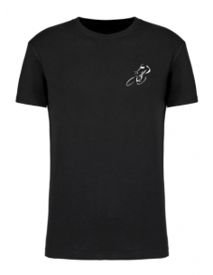 T-shirt noir course cycliste homme : textile course cycliste et Tour de France