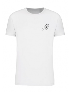 T-shirt blanc course cycliste homme : textile course cycliste et Tour de France