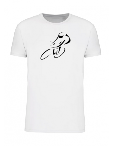 T-shirt blanc course cycliste homme : textile course cycliste et Tour de France