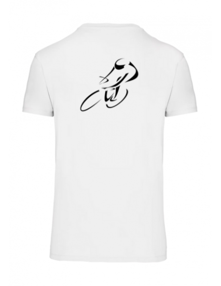 T-shirt blanc course cycliste homme : textile course cycliste et Tour de France