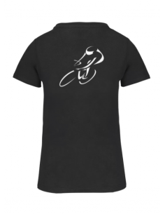 T-shirt noir course cycliste femme : textile course cycliste et Tour de France 2