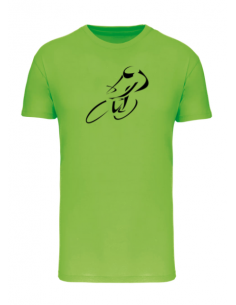 T-shirt vert course cycliste homme : textile course cycliste et Tour de France 2