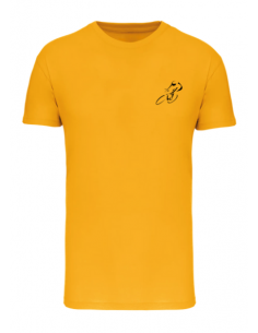 T-shirt jaune course cycliste homme : textile course cycliste et Tour de France