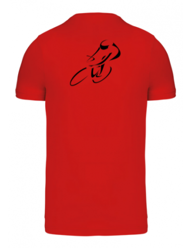 T-shirt rouge course cycliste homme : textile course cycliste et Tour de France