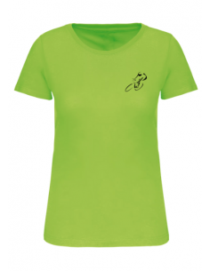 T-shirt vert course cycliste femme : textile course cycliste et Tour de France