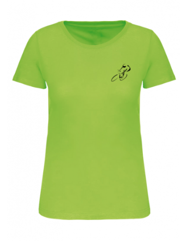 T-shirt vert course cycliste femme : textile course cycliste et Tour de France