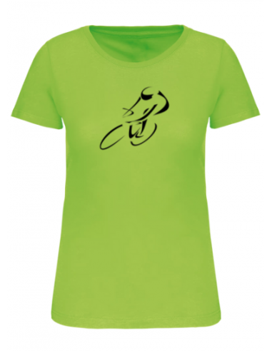 T-shirt vert course cycliste femme : textile course cycliste et Tour de France