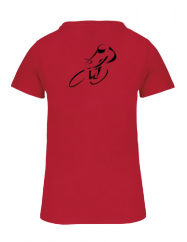 T-shirt rouge course cycliste femme : textile course cycliste et Tour de France T-shirt rouge course cycliste femme : textile course cycliste et Tour de France