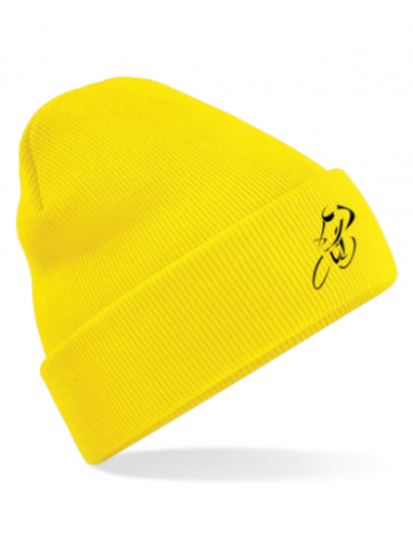 bonnet jaune course cycliste brodée : textile et accessoire Tour de France