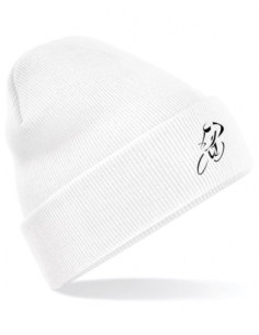 Bonnet blanc course cycliste brodé : textile et accessoire Tour de France