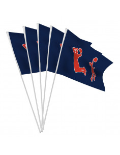 Sachet de 10 drapeaux basket en papier 2