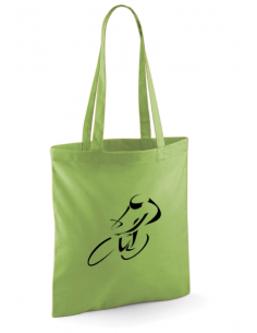 Sac tote bag vert imprimé course cycliste : textile et accessoires Tour de France