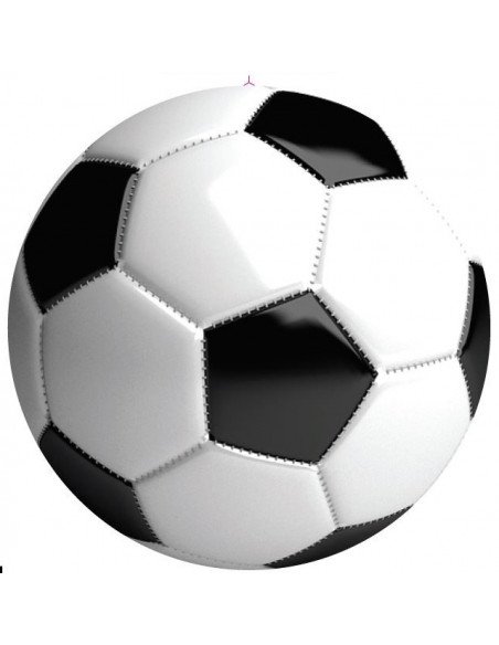 Lot de 4 décorations en football en carton recto verso