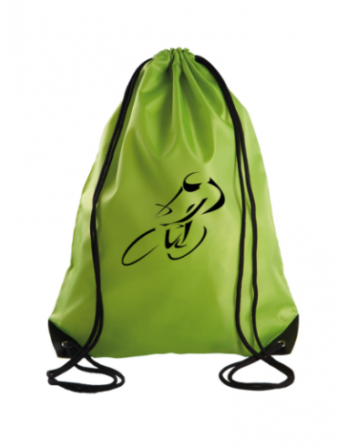 Sac à dos vert en tissu imperméable imprimé course cycliste : textile et accessoire Tour de France