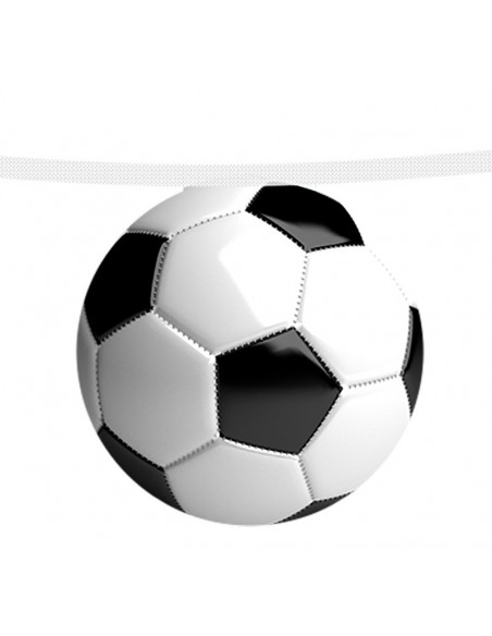Déco guirlande fanions ballon de football de 4 mètres de longueur