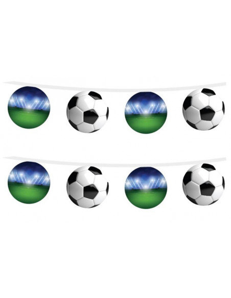 Décoration guirlande fanions sur le thème du football