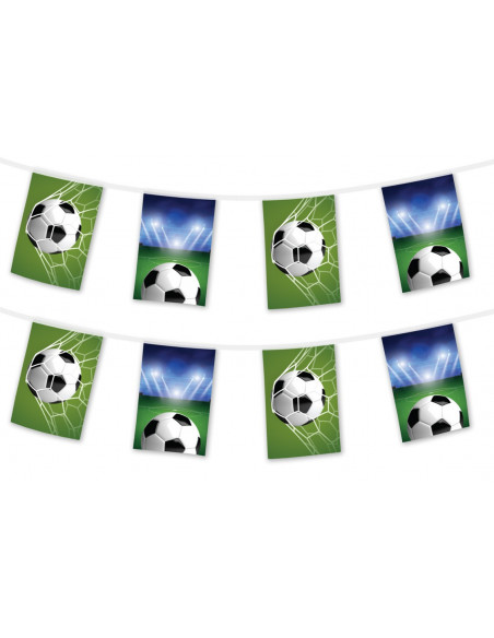 Guirlande fanions football rectangulaire 5 mètres de longueur