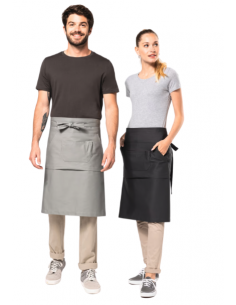 Tablier en coton long personnalisable : textile professionnel