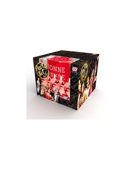 Kit rouge bonne année 10 personnes : nouvel an