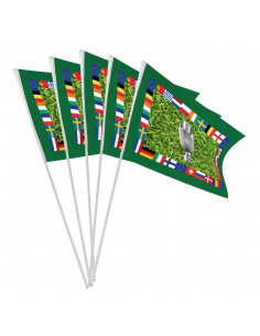 Lot de 10 drapeaux coupe d'Europe de football en papier