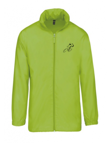 Coupe-vent vert course cycliste homme : textile course cycliste et Tour de France