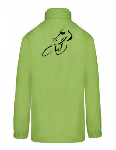Coupe-vent vert course cycliste homme : textile course cycliste et Tour de France