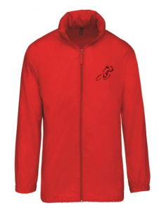 Coupe-vent rouge course cycliste homme : textile course cycliste et Tour de France