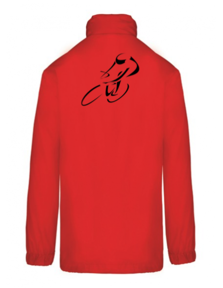 Coupe-vent rouge course cycliste homme : textile course cycliste et Tour de France