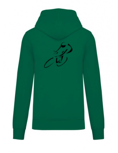 Sweat-shirt à capuche vert course cycliste : textile course cycliste et Tour de France Sweat-shirt à capuche vert course cycliste : textile course cycliste et Tour de France