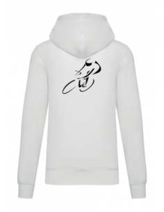Sweat-shirt à capuche blanc course cycliste : textile course cycliste et Tour de France 2