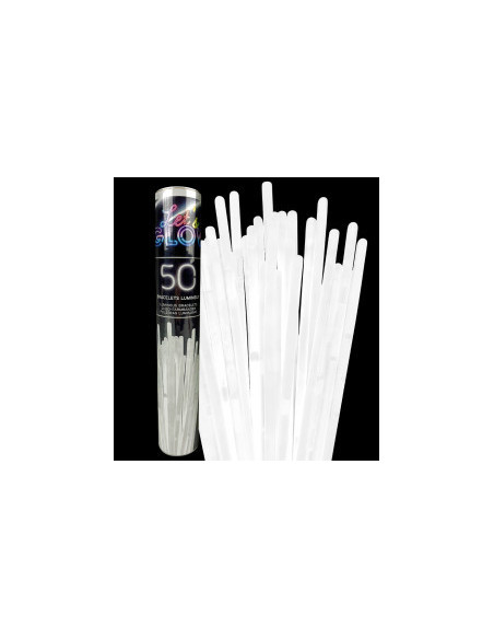 Lot de 50 bracelets unicolor lumineux