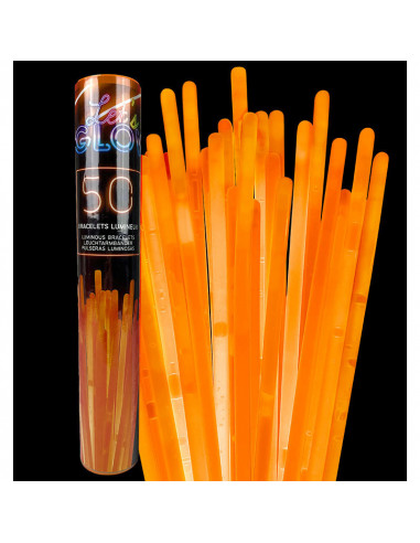 Lot de 50 bracelets unicolor lumineux Lot de 50 bracelets unicolor lumineux