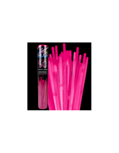 Lot de 50 bracelets unicolor lumineux