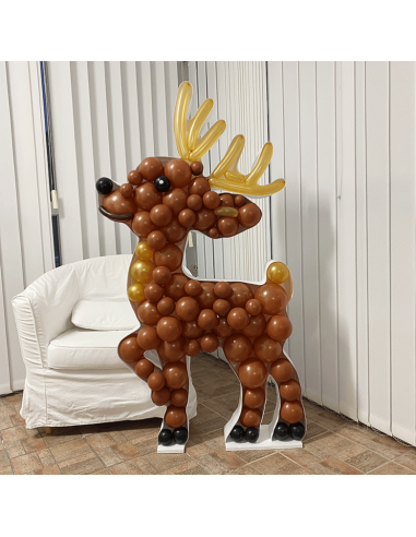 Structure à ballons Renne 150cm : évènement Noël