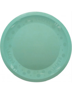 Assiette ronde réutilisable vert pastel : Vaisselle réutilisable