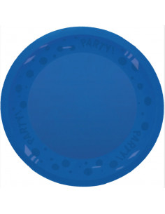 Assiette ronde réutilisable bleu : Vaisselle réutilisable